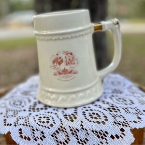 Vintage Williamsburg, Virginia, souvenir ceramic beer stein